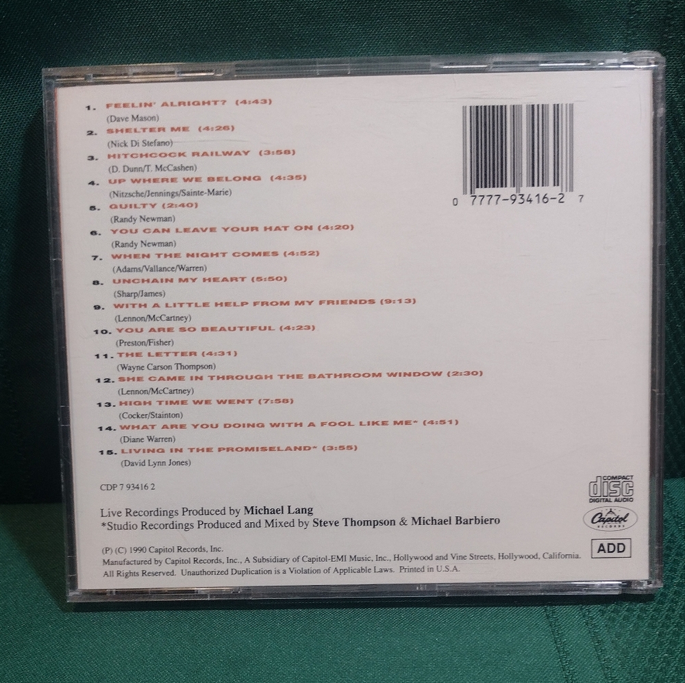 Joe Cocker CD ( LIVE ) - Picture 2 of 4